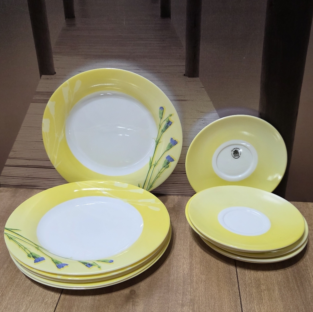 Yellow Floral Dinnerware Set Royal Prestige